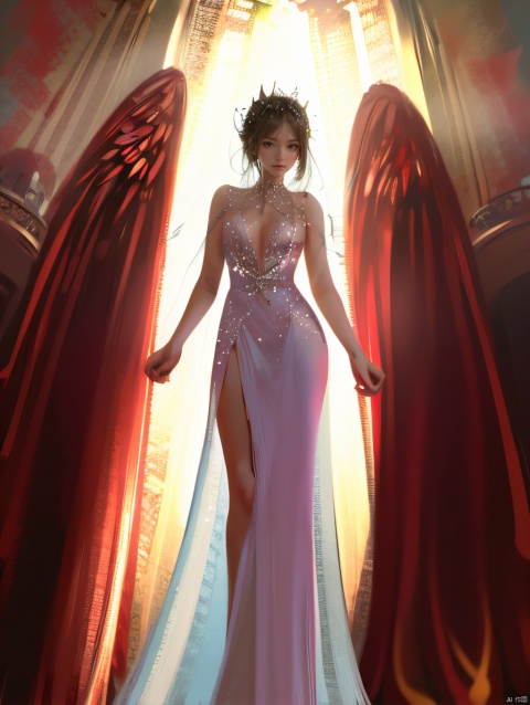 1girl,angel,evening_gown, guidao