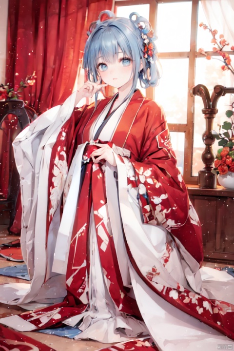 masterpiece, best quality, ultra high res; busty, hanfu