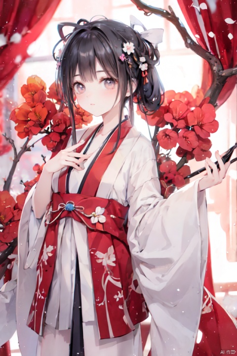 masterpiece, best quality, ultra high res; busty, hanfu