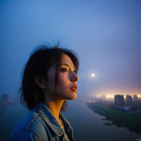  colorful,((1girl)),(masterpiece, cloud, water, best quality, ultra high res, photorealistic, realistic, raw photo, real person, photograph),(amazing, finely detail, an extremely delicate and beautiful, sharp focus),light and shadow,cinematography,contour light,intense brightness and darkness,dusk,details,(morning fog:1.2),(smog:1.2),depth in field,bokeh,empty eyes,dirty face,scars on the face,torn clothes,feeling helpless,arcuate solitary,confused,ruins,destroyed buildings,cowboy_shot,