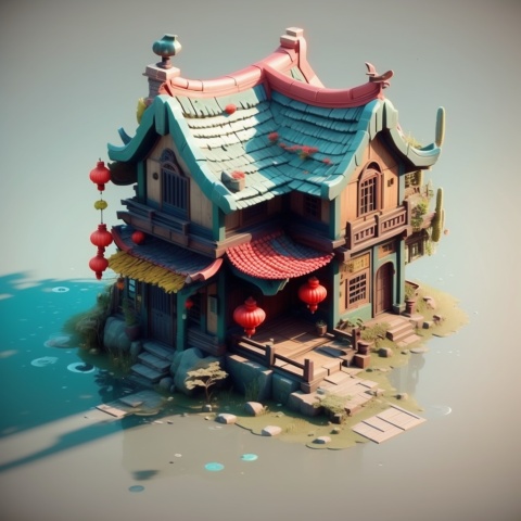 ((masterpiece,best quality)),(8k, best quality, masterpiece:1.2),game icon institute, building, flower, outdoors, tree, no_humans, window, watermark, grass, plant, building, scenery, stairs, door, potted_plant, bush, architecture, house, east_asian_architecture, chimney,building,game icon