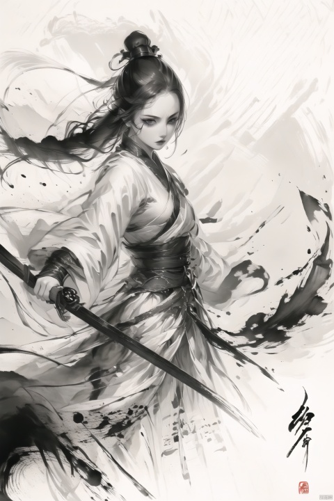  (dramatic, gritty, intense:1.4),masterpiece, best quality,8k, insane details,hyper quality,ultra detailed, Masterpiece,(calligraphy:1.4),(ether colorful ink flowing:1.3),1girl,A shot with tension,white hair,exposed collarbone,sideways,Simple background, Ink scattering_Chinese style,yjmonochrome,Ink and wash style, fenhong, 1girl, Gothic, lotus leaf, Ultra-detail green Chinese dragon, smwuxia Chinese text blood weapon:sw