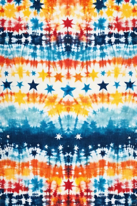 stars,  Tie dyeing style, textured patterns