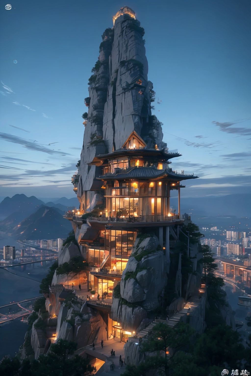  absurdres,incredibly absurdres,reality,realistic,Xiuxian Sect,build,No logo, Rock buildings