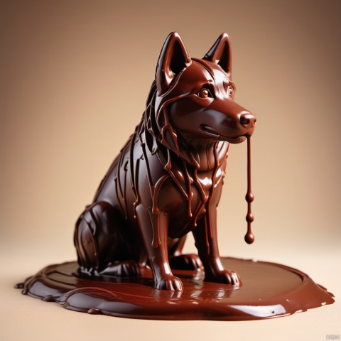  made out of wet Chocolate, husky
