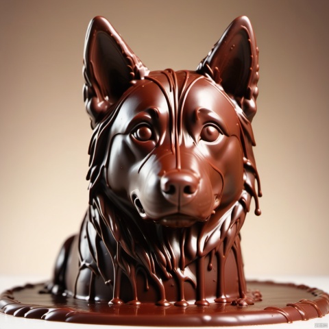  made out of wet Chocolate, husky
