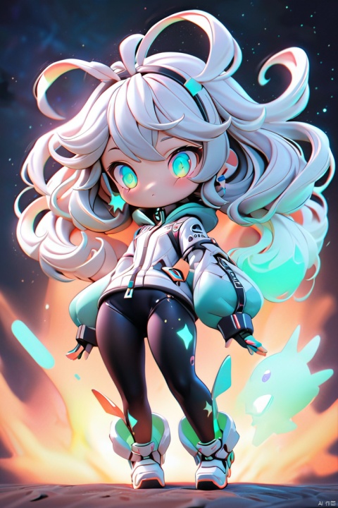 chibi,(masterpiece,best quality,ultra high res,high detail,high resolution:1),hatsune miku,full body,(abstract art:1.3),1girl,in space,stars,nebula,glowing body,glowing eyes,flying hair,visually stunning,beautiful,gorgeous,award-winning art, (masterpiece:1.2),PIXIV,Colorful portraits,multicolored,