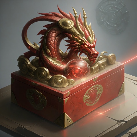(Ancient Cyber Mecha Style: 1.5) Laser, red laser dragon seal