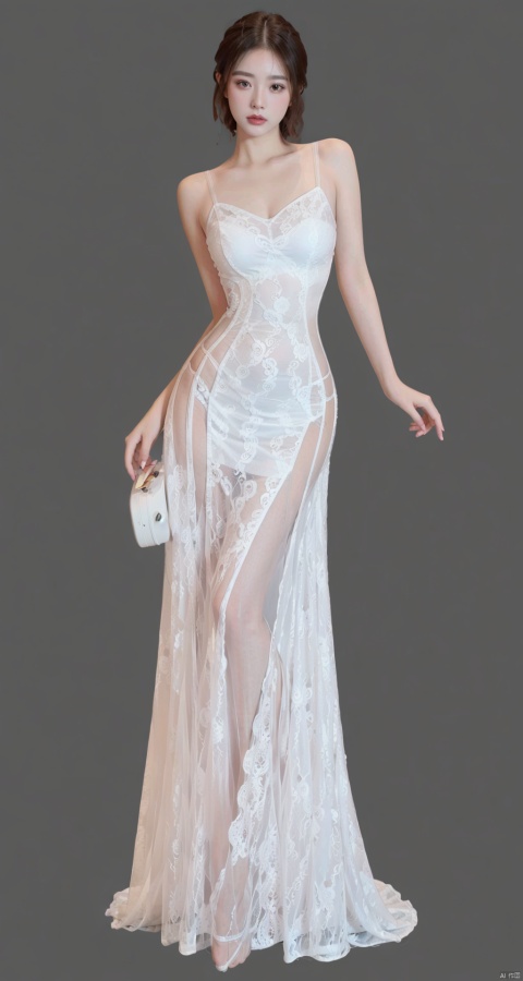 1girl,masterpiece,best quality,ultra highres,dress, , see through dress\(tihua)