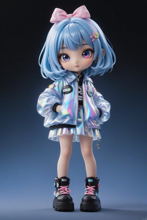 chibi,
professional 3d model of hubggirl, anime artwork pixar,3d style, good shine, OC rendering, highly detailed, volumetric, dramatic lighting,

transparent color PVC clothing, transparent color vinyl clothing, prismatic, holographic, chromatic aberration, fashion illustration, masterpiece, girl with harajuku fashion, looking at viewer, 8k, ultra detailed, pixiv,

masterpiece,best quality,super detail,
anime style, key visual, vibrant, studio anime,