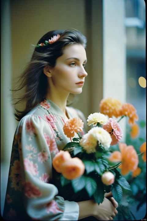  Nikolas Diale Novi shooting Milan, December 2011inthe style of whimsical floral scenes, 1980s, soft edges and blurred details, hasselblad 1600f, flower power. full of movement. feminine affluence