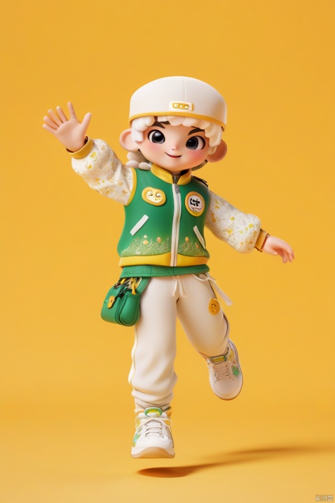 (chibi:1.5), a cute little Bichon Frise (anthropomorphic) wearing stylish clothes ( clothe and hat, athleisure pants,white shoes) runing in a shopping mall, facing the camera and smiling, Happy bouncing,outstretched arms, hyperdetailed intricately detailed, fantastical, intricate detail, complementary colours, fantasy, concept art, 8k resolution