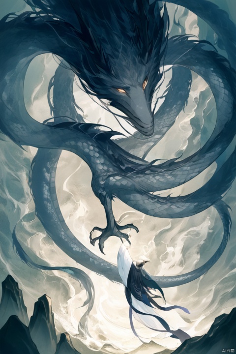 dragon, pillar, eastern dragon