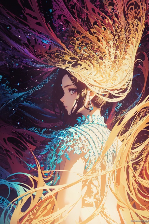  (masterpiece, top quality, best quality, official art, beautiful and aesthetic:1.2), (1girl), extreme detailed,(fractal art:1.3),colorful,highest detailed