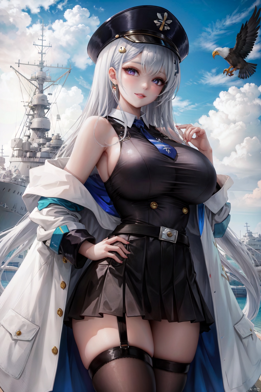 1girl, enterprise (azur lane | image created by ya | Tensor.Art