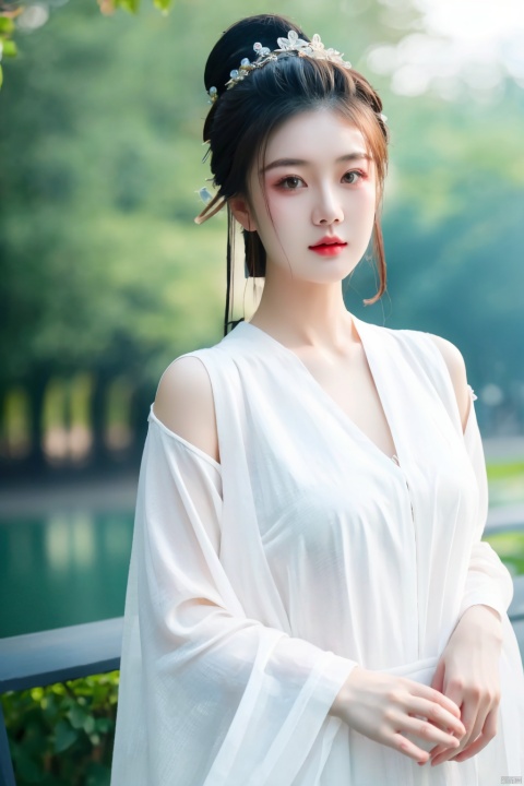  Girl, (best quality, masterpiece, ultra high resolution, 4K, HDR, photo) , (realistic:1.3) , depth of field, (curve:1.2) , delicate eyes, elegant posture, (a very delicate and beautiful) , (best quality) , (masterpiece) , outdoors, 1girl,moyou, (\fan hua\), xiqing, hszt, dyzgqzm, hy, xiaxue