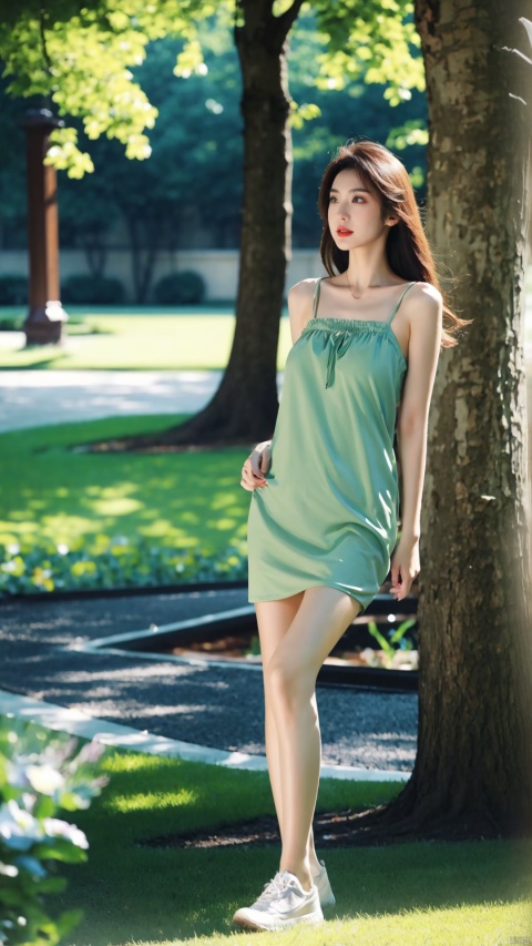  sian beauty, summer, over-the-shoulder picture, cool, green and beautiful wind