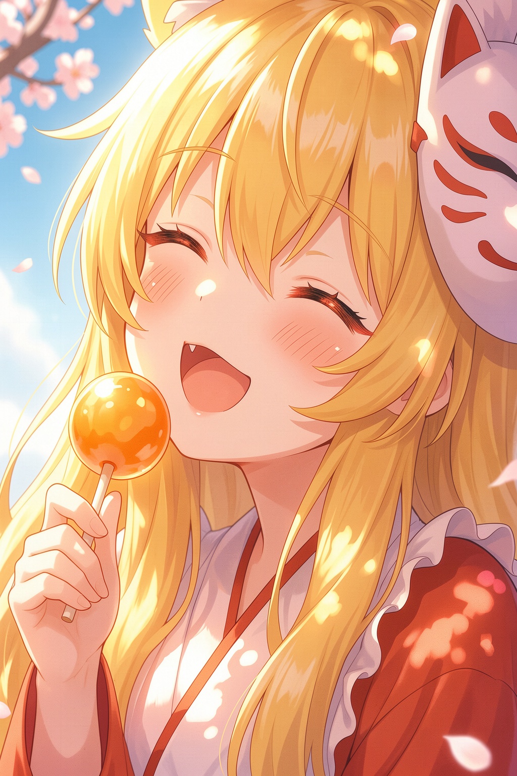 anime,  这是一幅绝对杰作级别的极度精细动漫风格插画。完美保留了原图的构图、人物姿态、画面元素与核心色调。画面具有极致的清晰度和极其丰富的层次细节,  带有明显的镜头光圈效果。角色的发丝、衣物纹理都被精心刻画 by 除草剂 on Tens...