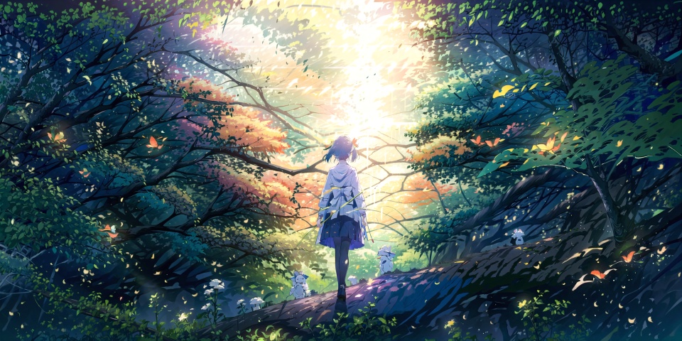  masterpiece, best quality, high quality,extremely detailed CG unity 8k wallpaper, An enchanting and dreamy scene of a fantasy forest, (with towering trees), glowing mushrooms, and hidden fairy glens, creating a sense of mystique and enchantment, BREAK, (1 cute girl, solo, chasing fireflies:1.5, full body), artstation, digital illustration, intricate, trending, pastel colors, oil paiting, award winning photography, Bokeh, Depth of Field, HDR, bloom, Chromatic Aberration ,Photorealistic,extremely detailed, trending on artstation, trending on CGsociety, Intricate, High Detail, dramatic, 1girl, xinniang,msn,backlight,ll-hd, mz-hd