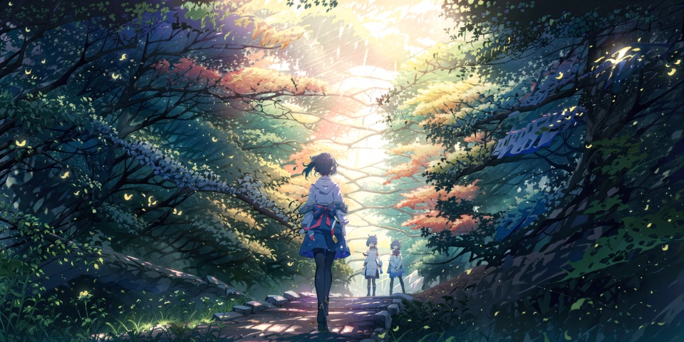  masterpiece, best quality, high quality,extremely detailed CG unity 8k wallpaper, An enchanting and dreamy scene of a fantasy forest, (with towering trees), glowing mushrooms, and hidden fairy glens, creating a sense of mystique and enchantment, BREAK, (1 cute girl, solo, chasing fireflies:1.5, full body), artstation, digital illustration, intricate, trending, pastel colors, oil paiting, award winning photography, Bokeh, Depth of Field, HDR, bloom, Chromatic Aberration ,Photorealistic,extremely detailed, trending on artstation, trending on CGsociety, Intricate, High Detail, dramatic, 1girl, xinniang,msn,backlight,ll-hd, mz-hd