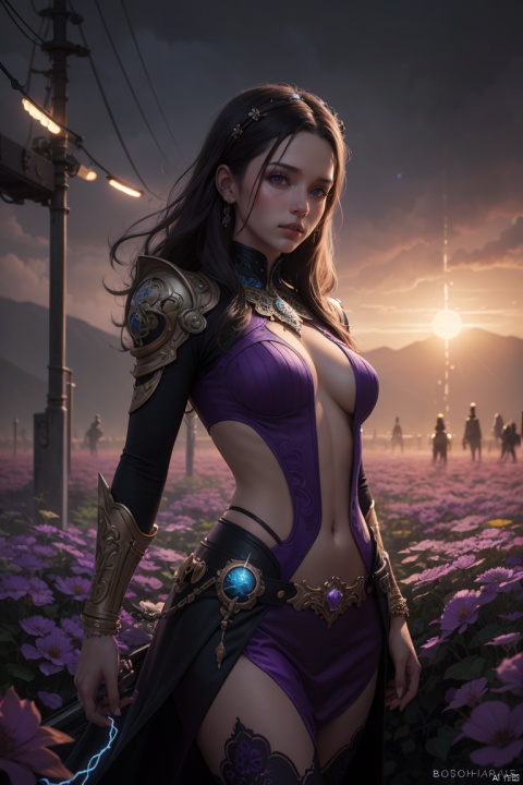 (character art by Bastien Lecouffe-Deharme:0.8) , Pixel Drawing of a Miserable Nautical (electric purple planet:1.3) , detailed with Controversial patterns, near higher class flower field, Sun in the sky, Bokeh, dark fantasy, surreal, intricate details, atmospheric, mystical, science fiction, ornate

