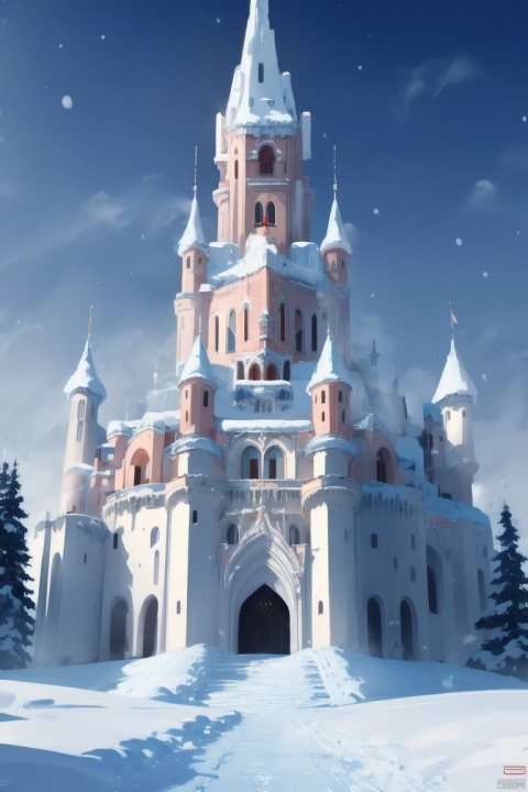  ((HRD, HUD, 8K)),((masterpiece, best quality)), highly detailed, soft light,
Castle, scenery, no humans, snow, tree, castle, outdoors, tower, night, snowing, sky, building, winter, 
