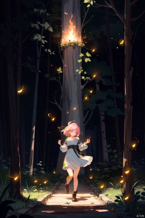  masterpiece, best quality, high quality,extremely detailed CG unity 8k wallpaper, An enchanting and dreamy scene of a fantasy forest, (with towering trees), (pink),glowing mushrooms, and hidden fairy glens, creating a sense of mystique and enchantment, BREAK, (1 cute girl, solo, full body, chasing fireflies:1.5), artstation, digital illustration, intricate, trending, pastel colors, oil paiting, award winning photography, Bokeh, Depth of Field, HDR, bloom, Chromatic Aberration ,Photorealistic,extremely detailed, trending on artstation, trending on CGsociety, Intricate, High Detail, dramatic, 1girl, xinniang,qbxjl,backlight