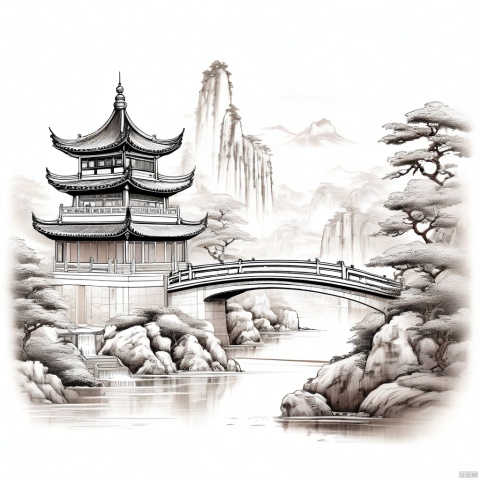 中国传统建筑,寺庙,佛塔,拱门,桥梁,亭台楼阁,阳台,窗户,花格,雕刻,绘画,书法,灯笼,香炉,花瓶,屏风。