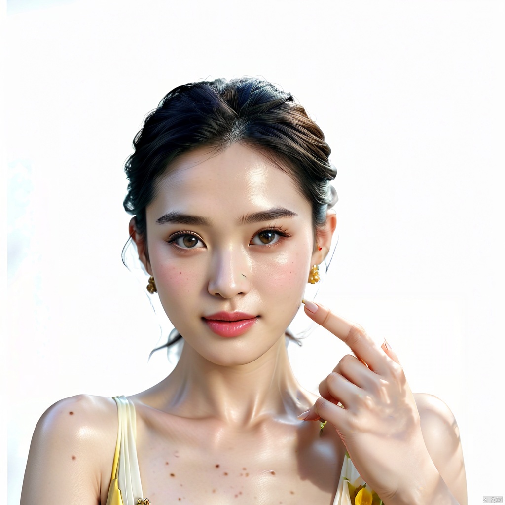 High quality full HD picture,1girl,(((Realistic skin texture))),(((Five Fingers))),
(18 years old:1.2), Fashionable dress,
yellow race,Asian,
Chinese people,
 MAJICMIX STYLE,((poakl)), g007,moyou, hand101, Anne Hathaway, Jennifer Connelly, Dasha Taran, liu yifei