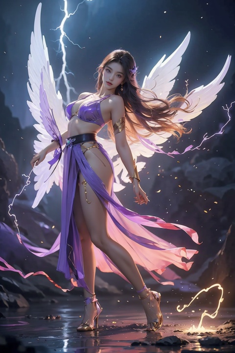  (low angle, ultra wide), Fisheye, cleavage, dynamic pose , waist photo, (close up :1.25), purple kimono, electricity, lightning, Artifacts, purple magic, aura, full body, magic circle, (Violet power aura:1.2), a transparent porcelain android, looking at viewer, 1cyborg girl, 17yo, transparent body, revealing a transparent panel, beautiful face, mechanical ribs, glowing fluid energy flowing through mecha veins, with vibrant colors, fine luster, (masterpiece, best quality:1.4), Pohot, photograph, RAW photo, professional, angel, 1girl, wings,ninja_suit, gold armor, 21yo girl, Hanama wine, HUBG_CN_illustration, tutututu