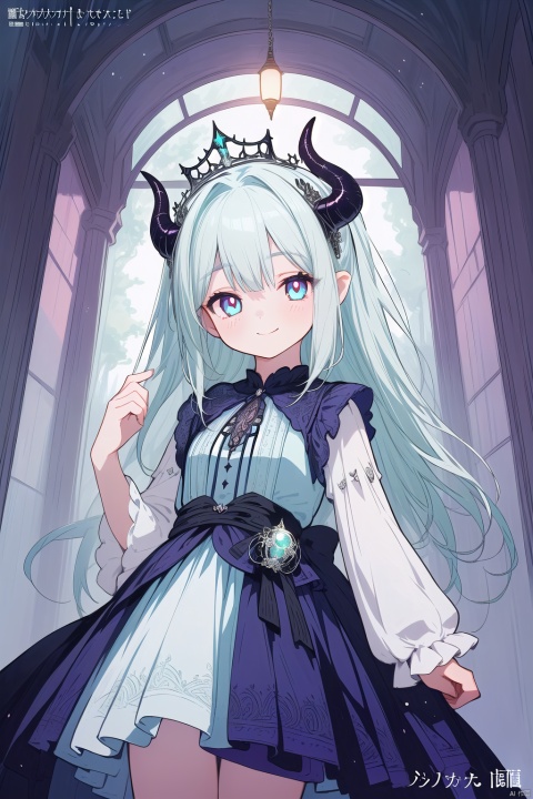  (masterpiece, top quality, best quality, official art, beautiful and aesthetic:1.2),
(diamond demon queen_girl,), light smile,
diamond demon queen dress, intricate dress, highest detailed, zoom_out, perfect eyes, random hairstyle, loli,
diamond demon queen pupil.