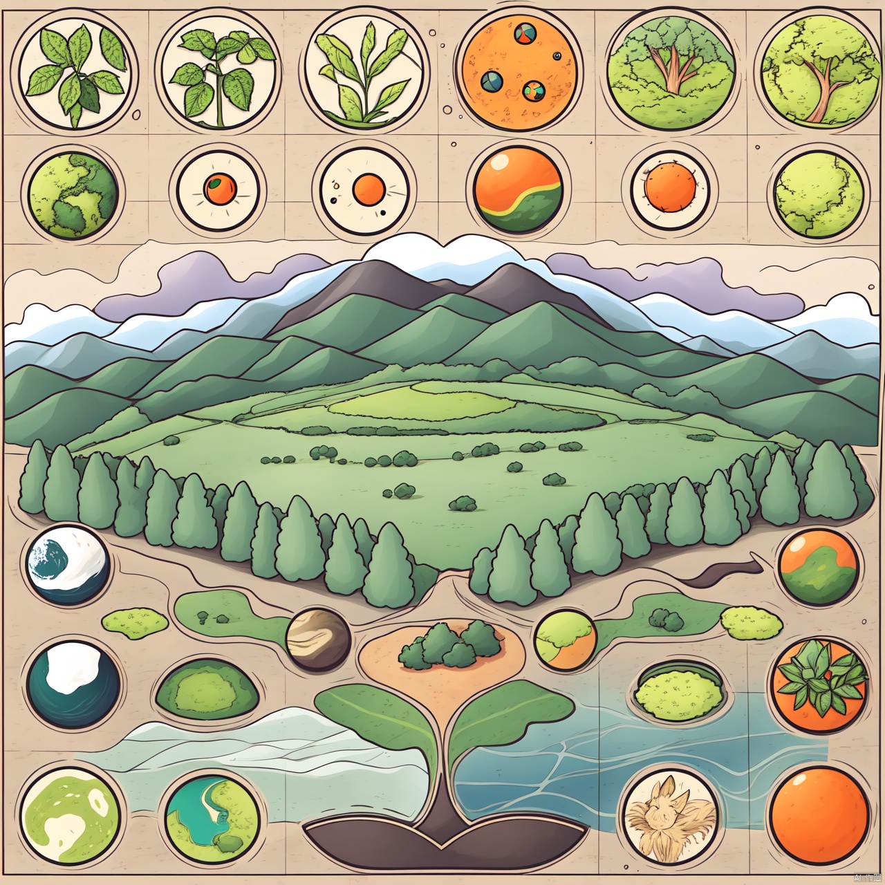  Design a circular logo with the theme of natural scenery, using a combination of color blocks to showcase the simple beauty of natural elements.

1. The overall shape of the logo is round, symbolizing the earth or a complete ecosystem. Within the circle, natural landscapes such as mountains, trees and waters are spliced together with color blocks of different colors. For example, dark green blocks represent forests or leaves, light blue blocks represent lakes or skies, and brown blocks represent mountains or soil. There is no need to draw fine boundaries between the color blocks, and they are naturally connected through color transitions to reflect the harmony and unity of nature.

2. Another solution is to divide the entire circular logo into several main parts, each part representing a natural element, such as sunrise (orange-red), mountains and rivers (dark green), rivers (sky blue) and earth (khaki). The color area and location relationship should be cleverly laid out to form a balanced and easy-to-identify visual effect.

3. You can also choose to fill the logo background with a single color, and then place an abstract pattern composed of multiple small colored blocks in the center, such as a mosaic-like mosaic to create the outline of a cloud, a leaf, or a planet. This design not only expresses respect for nature, but also ensures the simplicity and easy recognition of the logo.