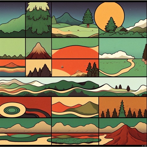  Design a circular logo with the theme of natural scenery, using a combination of color blocks to showcase the simple beauty of natural elements.

1. The overall shape of the logo is round, symbolizing the earth or a complete ecosystem. Within the circle, natural landscapes such as mountains, trees and waters are spliced together with color blocks of different colors. For example, dark green blocks represent forests or leaves, light blue blocks represent lakes or skies, and brown blocks represent mountains or soil. There is no need to draw fine boundaries between the color blocks, and they are naturally connected through color transitions to reflect the harmony and unity of nature.

2. Another solution is to divide the entire circular logo into several main parts, each part representing a natural element, such as sunrise (orange-red), mountains and rivers (dark green), rivers (sky blue) and earth (khaki). The color area and location relationship should be cleverly laid out to form a balanced and easy-to-identify visual effect.

3. You can also choose to fill the logo background with a single color, and then place an abstract pattern composed of multiple small colored blocks in the center, such as a mosaic-like mosaic to create the outline of a cloud, a leaf, or a planet. This design not only expresses respect for nature, but also ensures the simplicity and easy recognition of the logo.