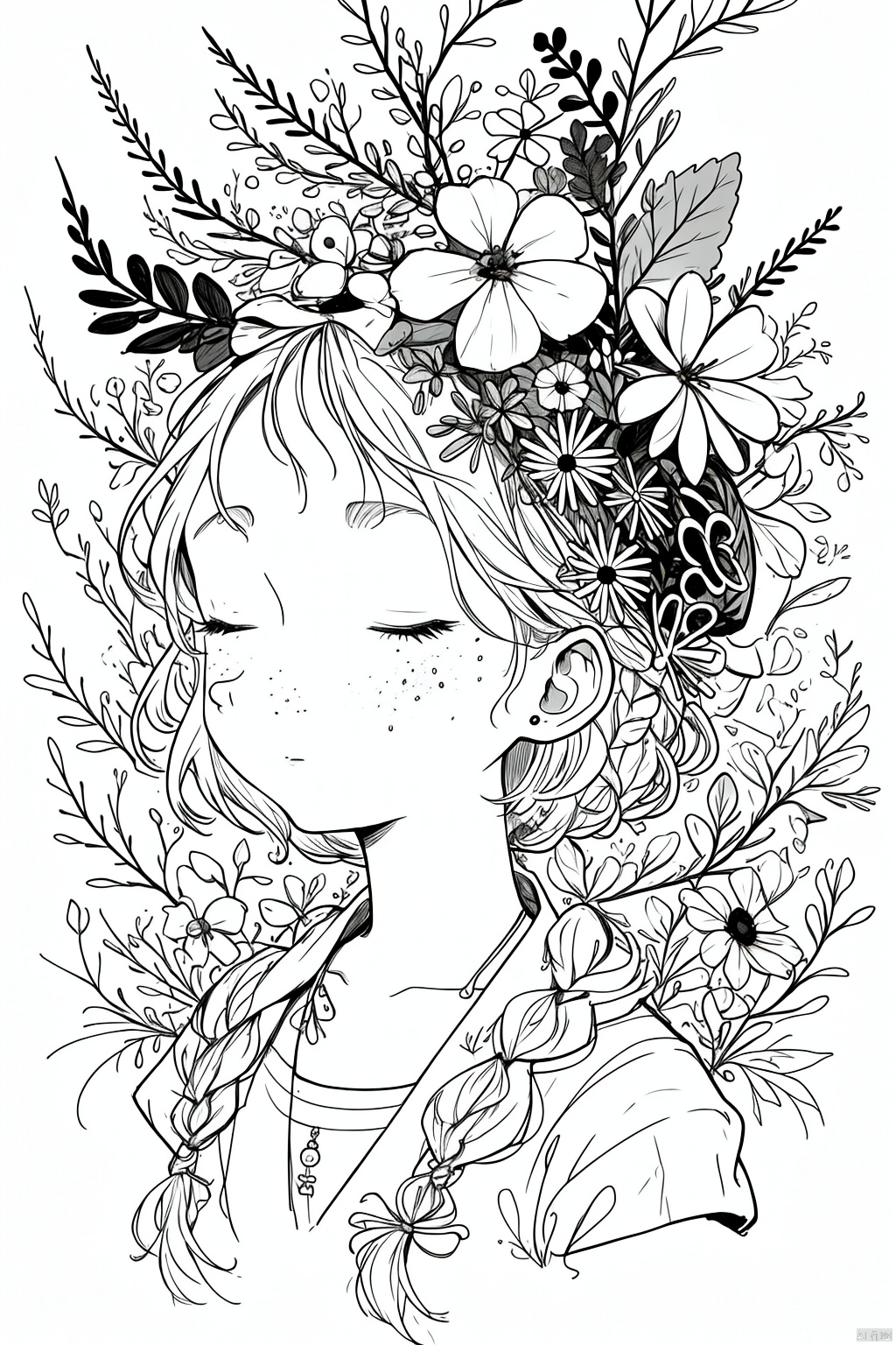 Boy, short hair, hat, branch, | image created by 蔚蓝Blue | Tensor.Art