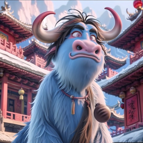 Chinese dragon, cute, wide-eyed, surprised, Depth of Field,Disney style,ANIMATIONS