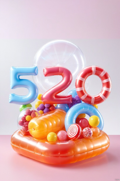 A book of inflated inflatable effects, plastic material, inflatable, transparent clean solid color background, oc rendering, super detail, high class feel, front view, minimalist photography, transparent opaque style, often used light background, toy core. Bloom Core, Contemporary Candy Coating, 3D, Supertail, C4D, Octane Heavy
