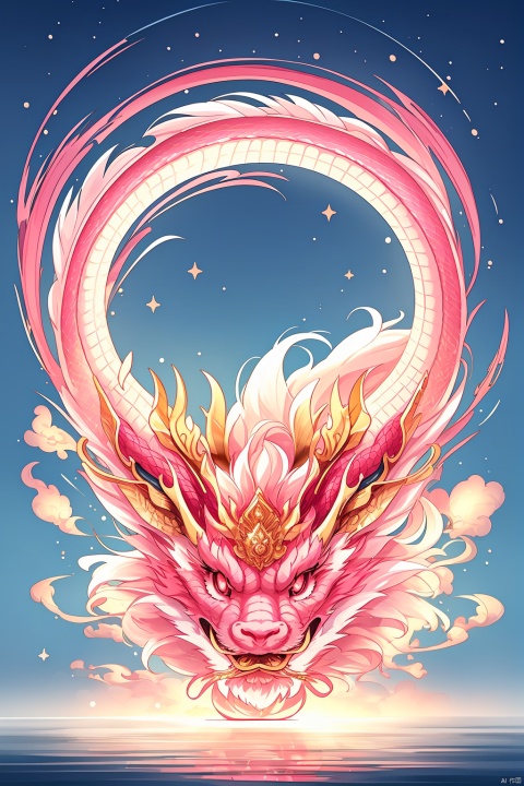  Surrealist photography, top view, oriental
Mythical, frozen, hovering in sparkling light pink water An ice pink Chinese dragon with its long eyelashes and golden dragon horns, sparkling dragon scales, fluffy texture, incredibly clear shallow water, surrounded by white mist, big pink ice makes the lotus float on the water, gold foil, polished, perfect curves, sunshine, pink glare, sacred, natural, true, high detail, clean, simple, best image quality, in Asai Miki style, David Nordahl, naturalistic aesthetics, fast shutter speed, 14mm lens, perfect composition, 8k HD