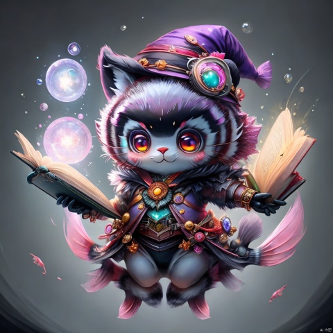 amazing quality, masterpiece, best quality, hyper detailed, ultra detailed, UHD, perfect anatomy, magic world,
(manul and fish:1.4), fish in the air, spell magic to get fresh fish as food,( fish jumping from magic book:1.3), energy flow,
a full body of a cute manul, kawaii, wearing witches robe, witches hat, holding magic book, magic book on one hand, spell magic,arttoy