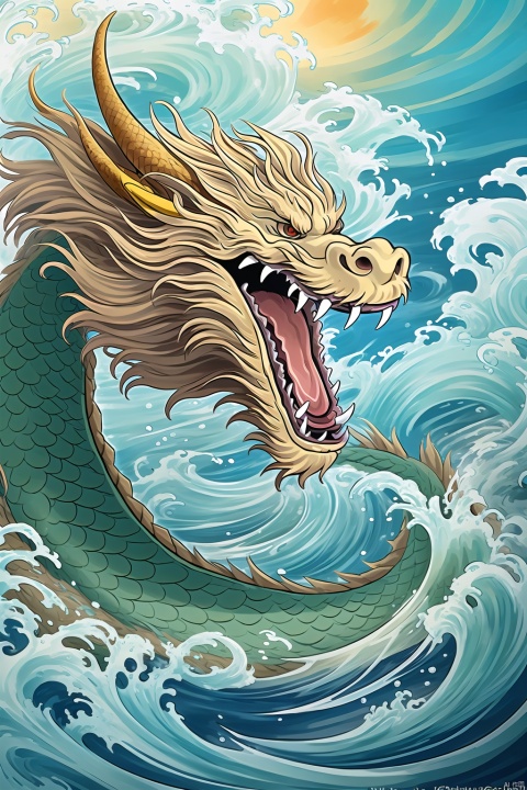  dragon,boat,caustics,fangs,ocean,open mouth,pool,ripples,sharp teeth,splashing,teeth,water,watercraft,waves