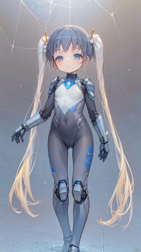  (a skinny child), masterpiece, detail, (very long yellow hair), low twin tail, blush, red ears, thin, blue eyes
, masterpiece, best quality, Little girl, flat chested,, solo, peniparker, black hair, brown eyes, short hair, pale skin, plugsuit, bodysuit, (spider web print), (mechanical armor), expressionless, half-closed eyes, (tired), standing, arms at sides, dutch angle, (science fiction),full body,
, (beautiful), very beautiful, ultra high definition, alchemical images, using mercury, liquid mercury, heavy metal liquid, silver liquid, mercury transformation, shine, dynamic gesture, liquid movement, floating particles, mercury drop, flowing metal, mercury symphony, Background reflected light, crystallized mercury formation, film lighting, film atmosphere,