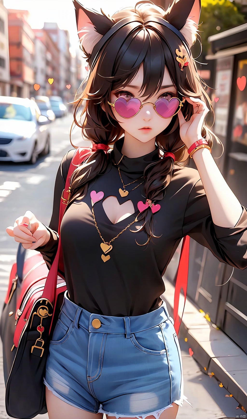  girl only,student,cool ,asian,pretty,cute,
mystical,magical,heart-shaped 1sunglass,cat ears only, Animal ear