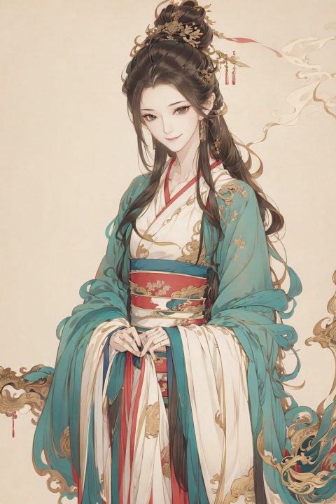  A mesmerizing and visually stunning artwork featuring a single female figure, created by a renowned artist, showcasing intricate details and vibrant colors. Official art quality with a strong aesthetic appeal. High resolution rendering in 4K, huliya, 1girl,(red_Slim_hanfu),bangs
,Gemstones, ornaments, flash, diffusion, juemei,Textured skin,Textured hair,(A faint smile,Smiling eyes,,), guofeng,, guofeng