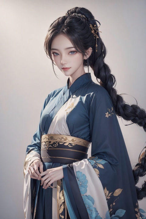  A mesmerizing and visually stunning artwork featuring a single female figure, created by a renowned artist, showcasing intricate details and vibrant colors. Official art quality with a strong aesthetic appeal. High resolution rendering in 4K, huliya, 1girl,White hanfu,
,Gemstones, ornaments, flash, diffusion, juemei,Textured skin,Textured hair,(smile)