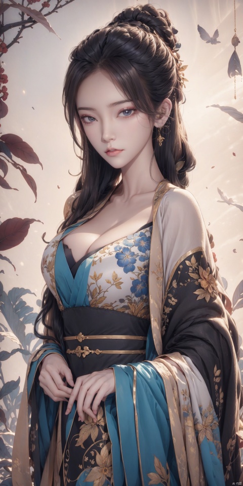  A mesmerizing and visually stunning artwork featuring a single female figure, created by a renowned artist, showcasing intricate details and vibrant colors. Official art quality with a strong aesthetic appeal. High resolution rendering in 4K, huliya, 1girl, featuring autumn fallen leaves
Gemstones, ornaments, flash, diffusion, juemei,,big_tits,big_breasts,cleavage
