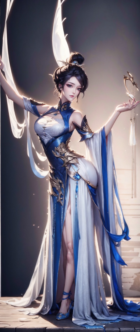  Dancers,,3d,cg_game,qtcg,full_body,white clothes,Beautiful background,award winning, textured skin, masterpiece, retina, UHD, ccurate, anatomically correct, super detail, best quality, high details, highres, 16k, CS_Jiangnan