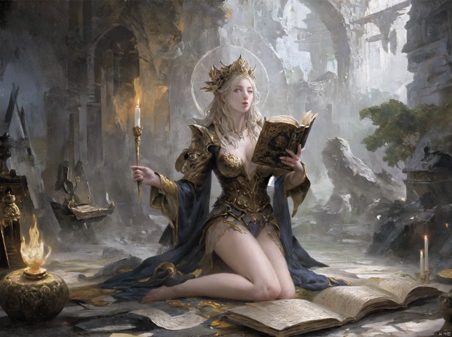 {best quality},{highly detailed},ultra-detailed,{masterpiece},illustration,{incredibly_absurdres},overexposure,{8k_wallpaper},{finely detail},{dark magician girl}, masterpiece, best quality,, masterpiece, best quality,
edieval witch doctor girl, sitting, pentagram, candles, magic book, bookshelf , extra hands,
masterpiece, hyper detailed, best quality, extreme detailed,(2d:1.3),