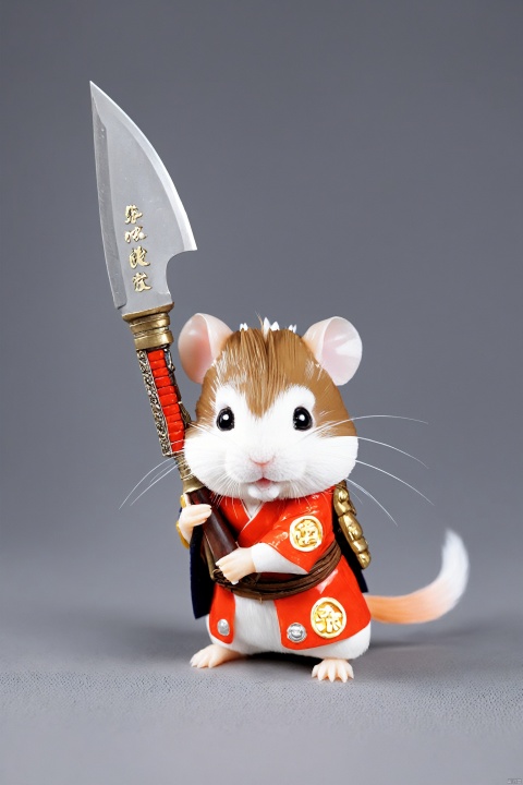  A hamster warrior with a weapon in his hand. miaoyuansu,miao3, miao5