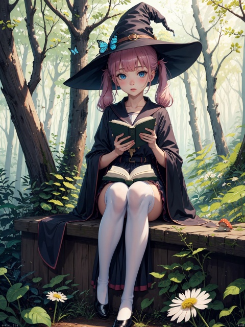 (very long hair,cowboy shot:1),(4349,4349,4349:1),1girl,witch hat,hat,book,outdoors,tree,sitting,blue eyes,bug,mushroom,shoes,long hair,flower,(dandelion),butterfly,solo,nature,forest,hat flower,white thighhighs,looking at viewer,dress,blush,open book,bangs,holding book,sailor collar,twintails,black headwear,1girl,witch hat,hat,book,outdoors,tree,sitting,blue eyes,bug,mushroom,shoes,long hair,flower,butterfly,solo,nature,forest,hat flower,white thighhighs,looking at viewer,dress,blush,open book,bangs,holding book,sailor collar,twintails,black headwear,1girl,witch hat,hat,book,outdoors,tree,sitting,blue eyes,bug,mushroom,shoes,long hair,flower,butterfly,solo,nature,forest,hat flower,white thighhighs,looking at viewer,dress,blush,open book,bangs,holding book,sailor collar,twintails,black headwear,
