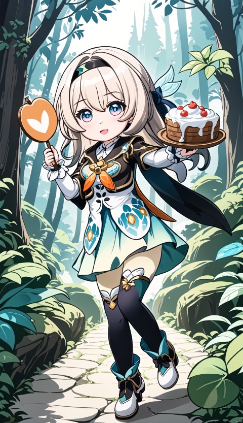  1girl, (paimon), genshin impact, chibi, flying, (holding a sign saying "BEST EMERGENCY FOOD":1.2), forest as background, (masterpiece:1.2), (best quality:1.2), newest, ai-generated, intricate details

liuying,def clothe,1girl,black thighhighs,blue eyes,hairband,long hair,blackhairband,fingerlessgloves,skirt,