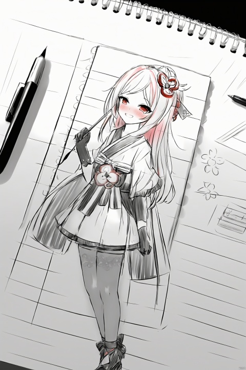  score_9,score_8_up,score_7_up,best pencil sketch,(sketch:1.25),loli,best quality, pov,graphite \\(medium\\), ske, gradient,grey,pen,pencil,note,notebook, long hair,

ruler,pen,pencil,shadow, little girl,

patent drawings, physical measurement, (all clothes configuration:1.15),stationery,paper,action,

(solo),,cohesive background, (character sheet), thin,

blush,fucked silly, see-through, see-through silhouette, wet, naughty face, sex,

(houjuu nue:1.14),gothic lolita,

nsfw,
qianzhi, 1girl, gloves, black gloves, hair ornament, japanese clothes, pantyhose, kimono, red eyes, flower, black footwear, multicolored hair,